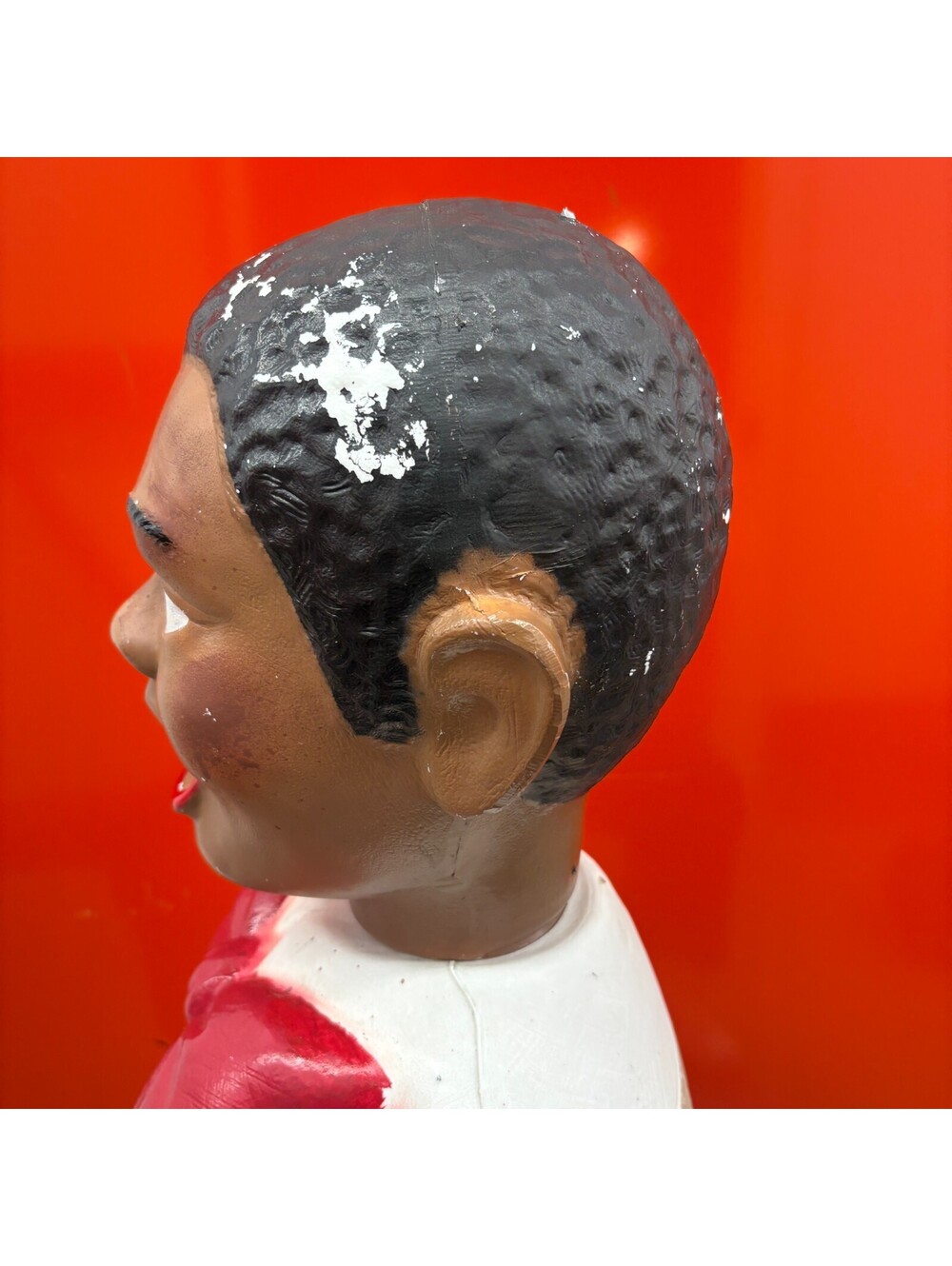 Poloron Christmas Blow Mold African American Black Choir Caroler 48in Afro Rare - Picture 10 of 16